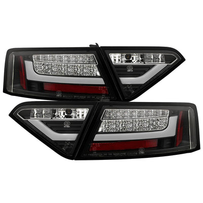 Black LED Tail Lights <br>08-12 Audi A5 Quattro A5
