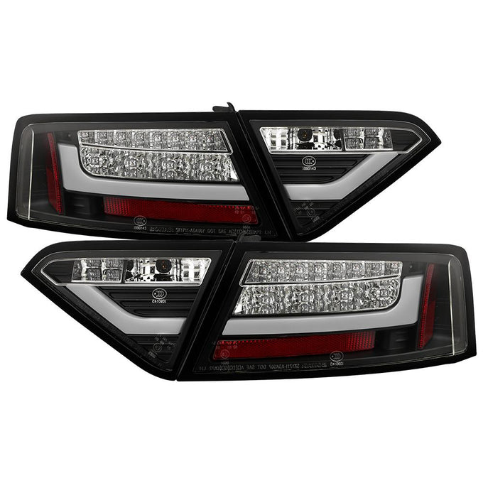 Black LED Tail Lights <br>08-12 Audi A5 Quattro A5