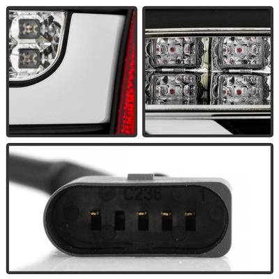 Black LED Tail Lights <br>08-12 Audi A5 Quattro A5