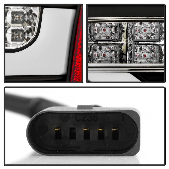 Black LED Tail Lights <br>08-12 Audi A5 Quattro A5