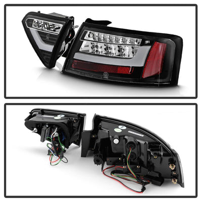 Black LED Tail Lights <br>08-12 Audi A5 Quattro A5