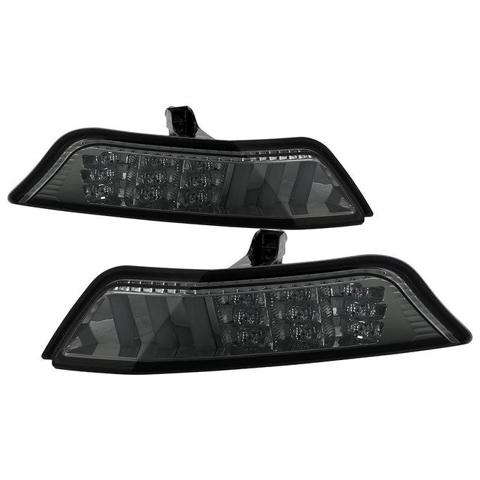 DRL LED Smoke Front Bumper Lights <br>15-16 Ford Mustang