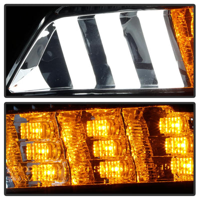 DRL LED Smoke Front Bumper Lights <br>15-16 Ford Mustang