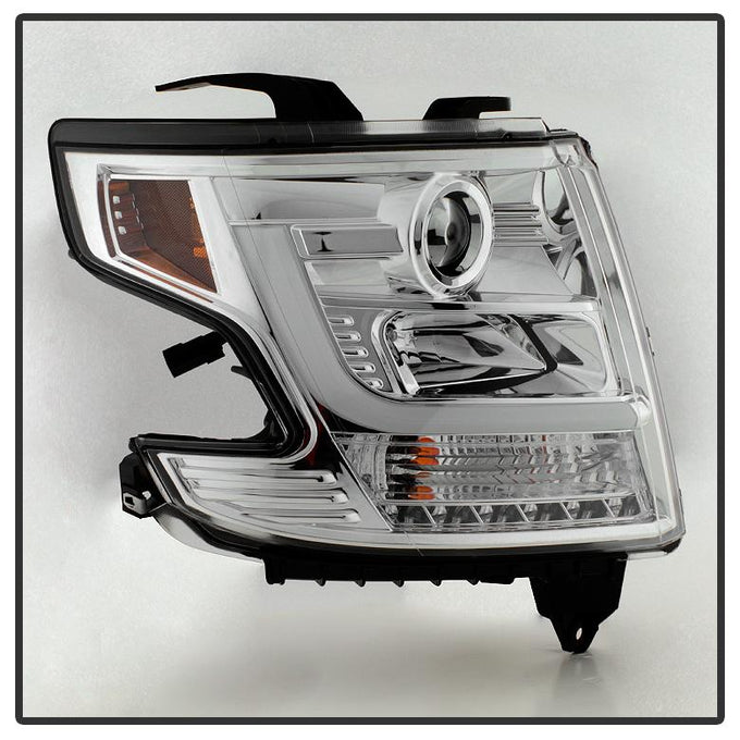 DRL LED Chrome Projector Headlights <br>15-20 Chevrolet Suburban Tahoe 16-19 Chevrolet Suburban 3500 HD