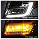 DRL LED Chrome Projector Headlights <br>15-20 Chevrolet Suburban Tahoe 16-19 Chevrolet Suburban 3500 HD