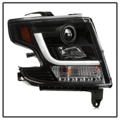 DRL LED Black Projector Headlights <br>15-20 Chevrolet Suburban Tahoe 16-19 Chevrolet Suburban 3500 HD