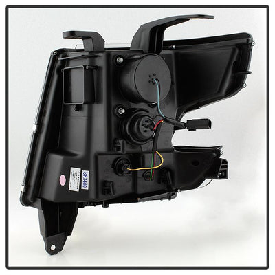 DRL LED Black Projector Headlights <br>15-20 Chevrolet Suburban Tahoe 16-19 Chevrolet Suburban 3500 HD