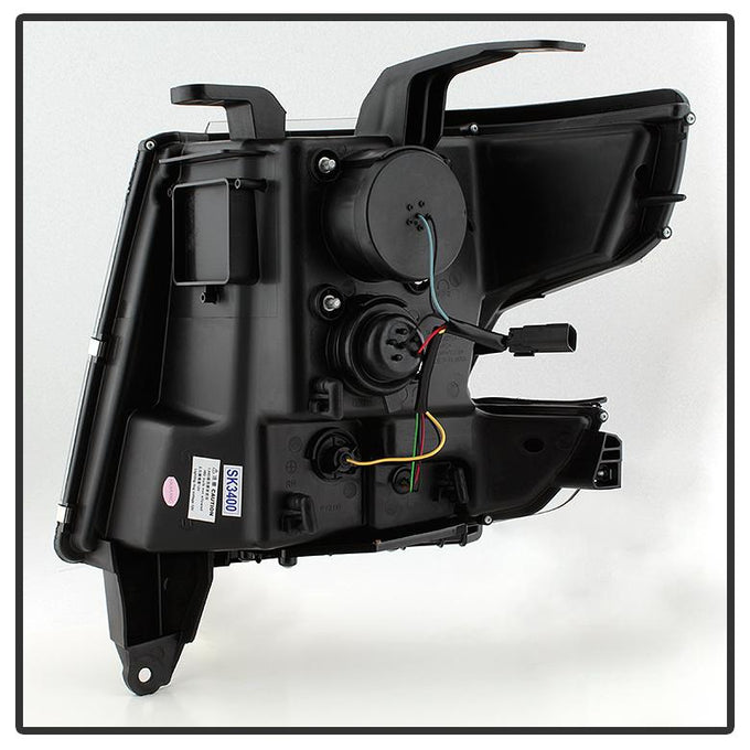 DRL LED Black Projector Headlights <br>15-20 Chevrolet Suburban Tahoe 16-19 Chevrolet Suburban 3500 HD