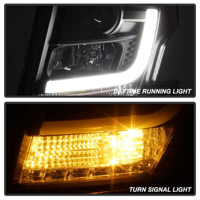 DRL LED Black Projector Headlights <br>15-20 Chevrolet Suburban Tahoe 16-19 Chevrolet Suburban 3500 HD