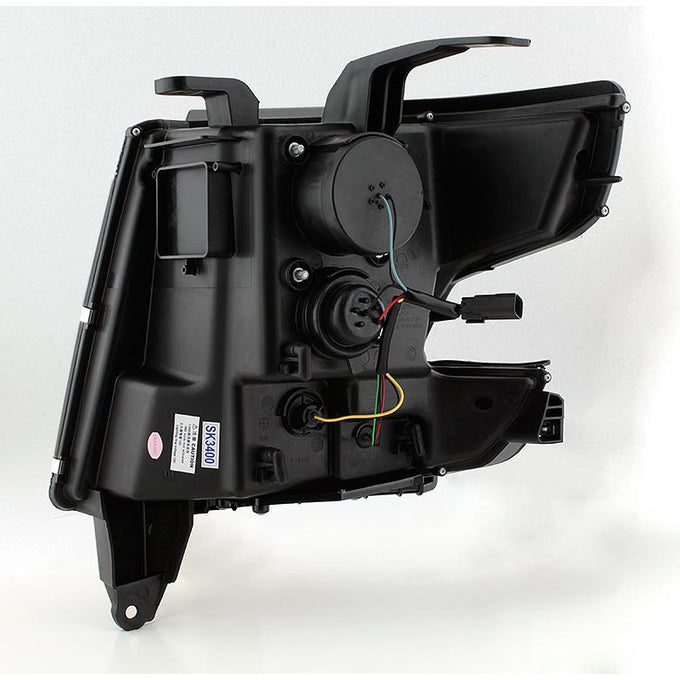 DRL LED Smoke Projector Headlights <br>15-20 Chevrolet Suburban Tahoe 16-19 Chevrolet Suburban 3500 HD