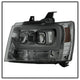 Version 2 Smoke Light Bar DRL Projector Headlights <br>07-14 Chevy Avalanche Suburban 1500 2500