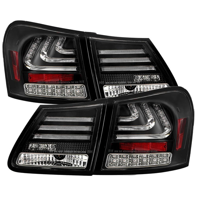 Black LED Tail Lights <br>07-11 Lexus GS350