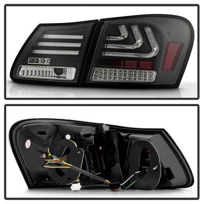 Black LED Tail Lights <br>07-11 Lexus GS350