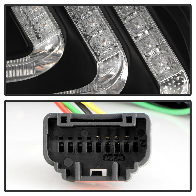 Black LED Tail Lights <br>07-11 Lexus GS350