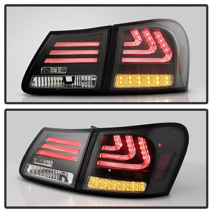 Black LED Tail Lights <br>07-11 Lexus GS350
