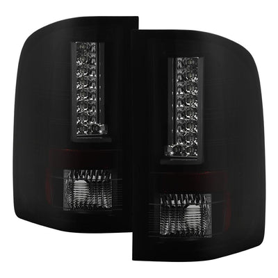 Version 2 Black LED Tail Lights <br>07-13 Chevy Silverado 1500 2500 HD 3500 HD
