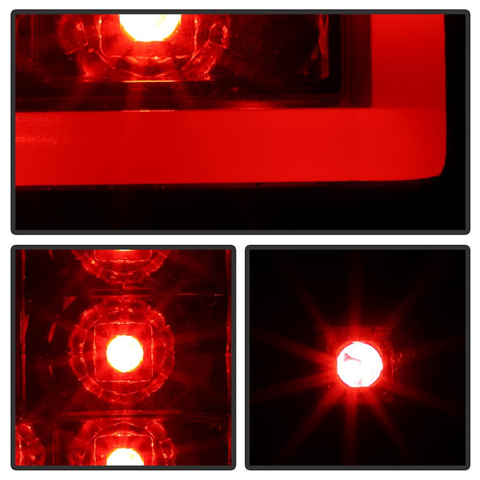 Version 2 Black LED Tail Lights <br>07-13 Chevy Silverado 1500 2500 HD 3500 HD