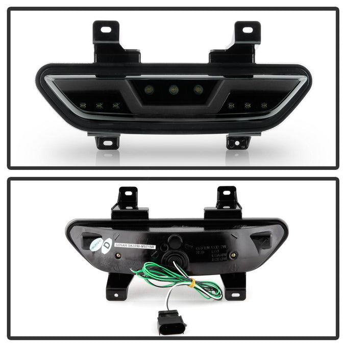 Black Smoke LED Reverse Lights <br>15-16 Ford Mustang