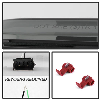 Black Smoke LED Reverse Lights <br>15-16 Ford Mustang