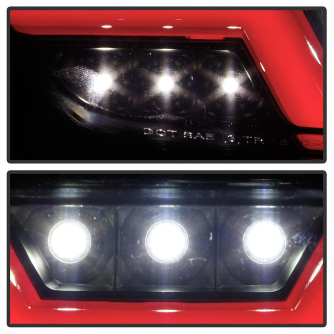 Black Smoke LED Reverse Lights <br>15-16 Ford Mustang