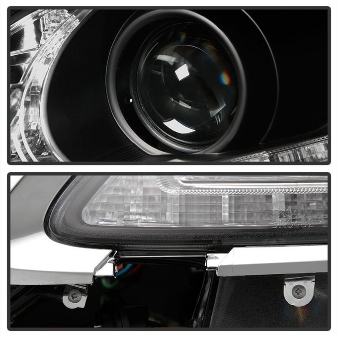 DRL LED Black Projector Headlights <br>06 Lexus GS300 07-11 GS350 GS450h 08-11 GS460