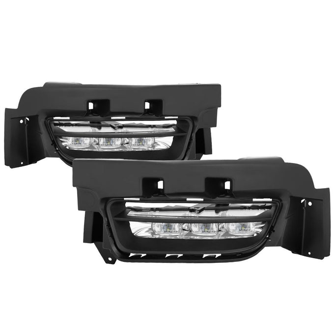 Clear OEM LED Fog Lights W/Universal Switch <br>15-20 Dodge Charger