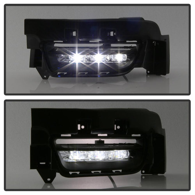 Clear OEM LED Fog Lights W/Universal Switch <br>15-20 Dodge Charger