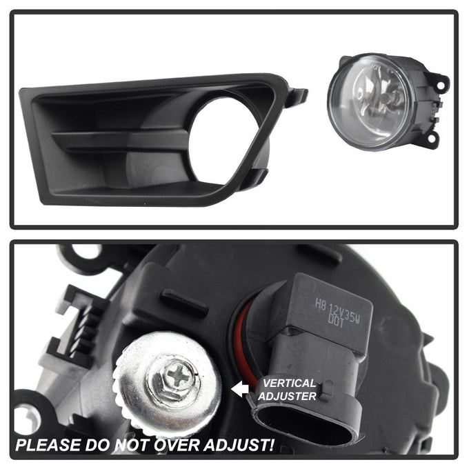 Clear Fog Light with Universal Switch <br>10-12 Ford Mustang
