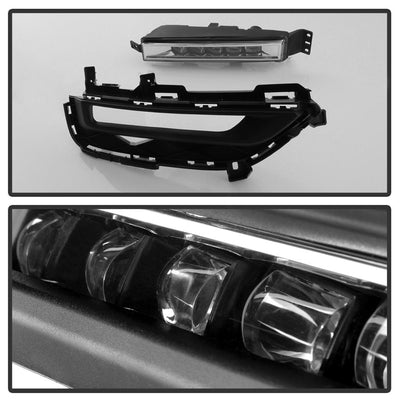 Clear OEM LED Fog Lights W/Switch <br>16-17 Honda Accord