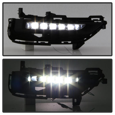 Clear OEM LED Fog Lights W/Switch <br>16-17 Honda Accord