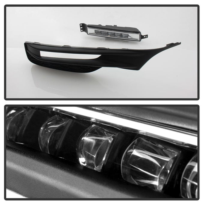 Clear OEM LED Fog Lights W/Switch <br>16-17 Honda Accord