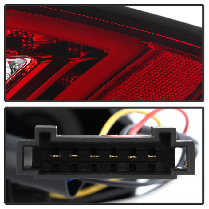 Red Clear LED Tail Lights <br>05-08 Porsche Boxster 06-08 Porsche Cayman