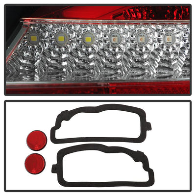 Red Clear LED Tail Lights <br>05-08 Porsche Boxster 06-08 Porsche Cayman