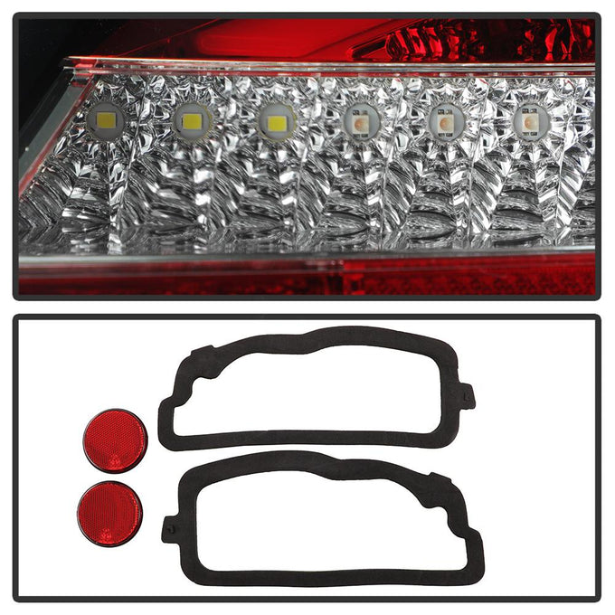 Red Clear LED Tail Lights <br>05-08 Porsche Boxster 06-08 Porsche Cayman