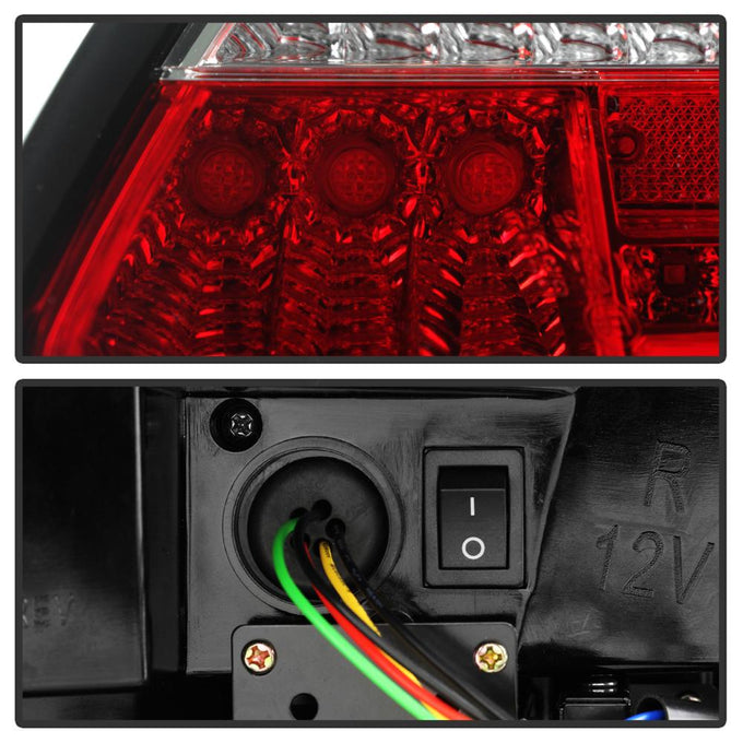 Red Clear LED Tail Lights <br>05-08 Porsche Boxster 06-08 Porsche Cayman