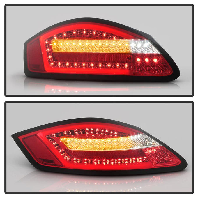 Red Clear LED Tail Lights <br>05-08 Porsche Boxster 06-08 Porsche Cayman