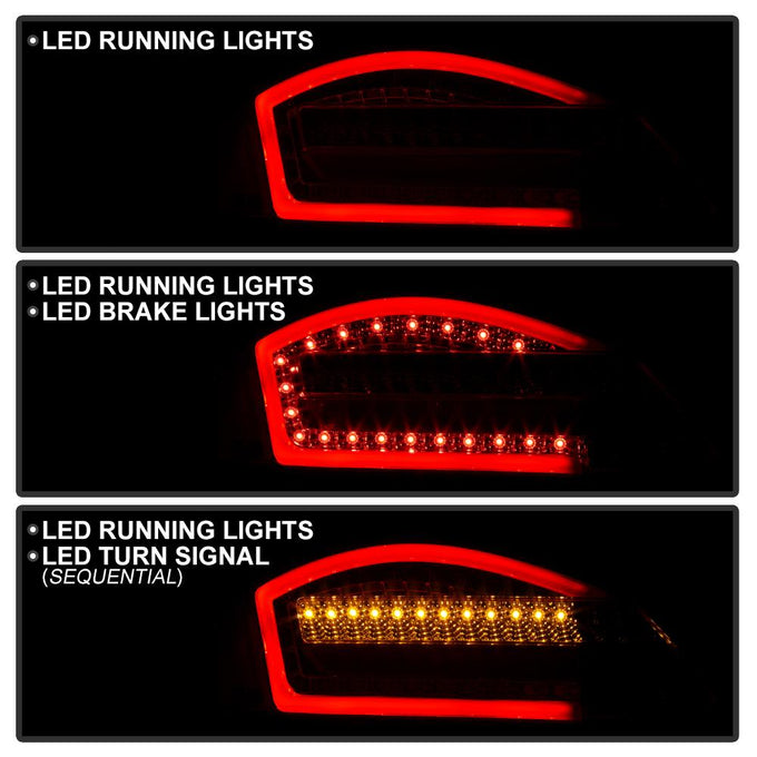 Red Clear LED Tail Lights <br>05-08 Porsche Boxster 06-08 Porsche Cayman