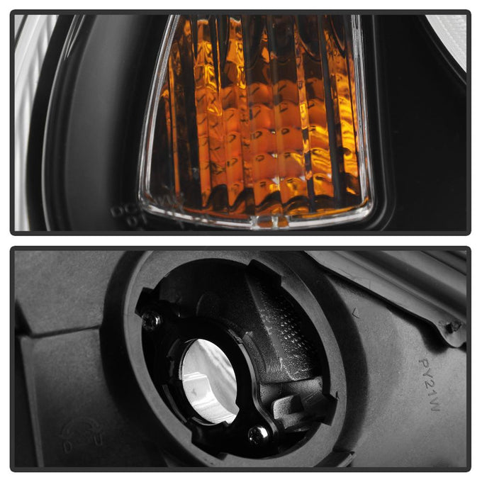 DRL LED Black Projector Headlights <br>05-08 Porsche Boxster 06-08 Porsche Cayman