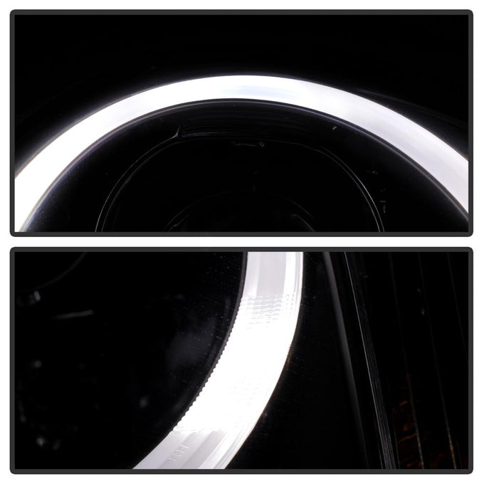 DRL LED Black Projector Headlights <br>05-08 Porsche Boxster 06-08 Porsche Cayman