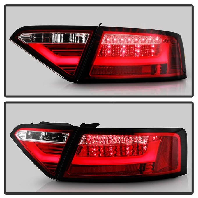 Red Clear LED Tail Lights <br>08-12 Audi A5 Quattro A5