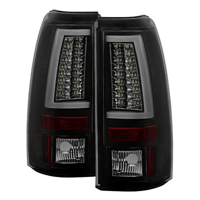 Version 2 Black Smoke LED Tail Lights <br>03-06 Chevy Silverado, 2007 Classic
