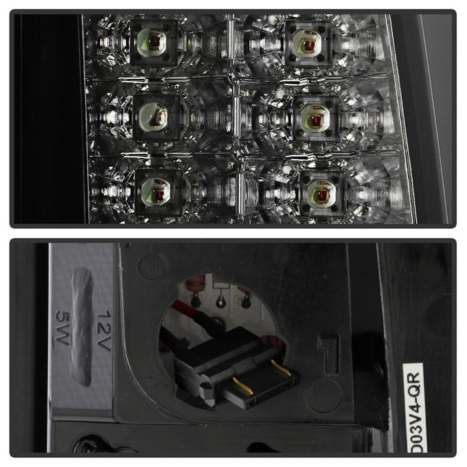 Version 2 Black Smoke LED Tail Lights <br>03-06 Chevy Silverado, 2007 Classic