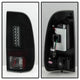 Black Smoke LED Tail Lights <br>08-16 Ford F250-F450 Super duty