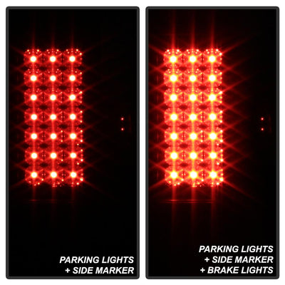 Black Smoke LED Tail Lights <br>08-16 Ford F250-F450 Super duty