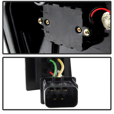 Version 2 Black LED Tail Lights <br>05-07 Chrysler 300