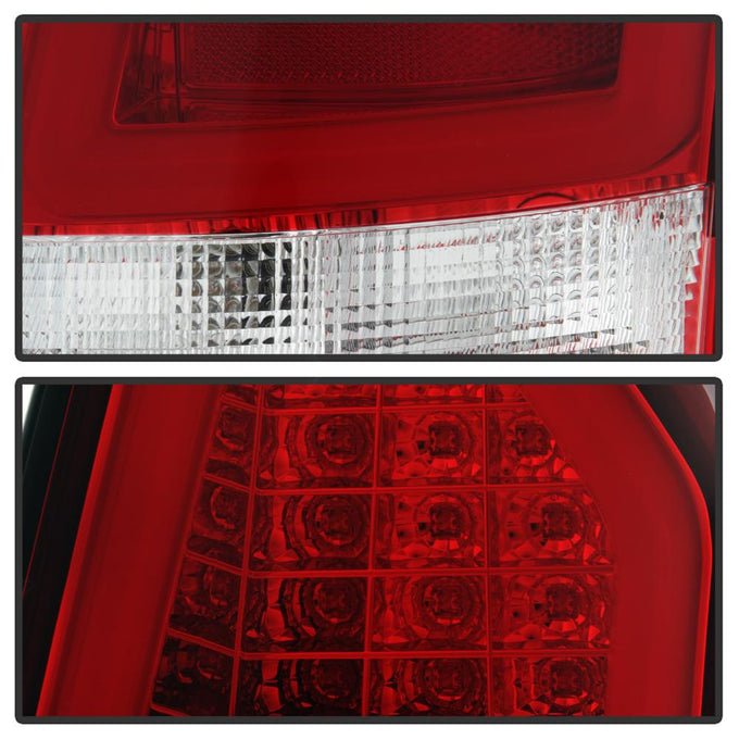 Version 2 Red Clear LED Tail Lights <br>05-07 Chrysler 300