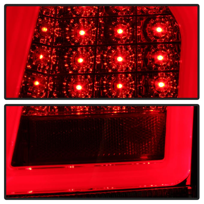 Version 2 Red Clear LED Tail Lights <br>05-07 Chrysler 300