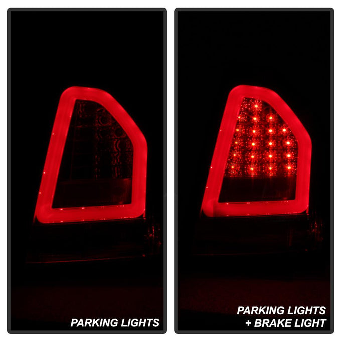 Version 2 Red Clear LED Tail Lights <br>05-07 Chrysler 300