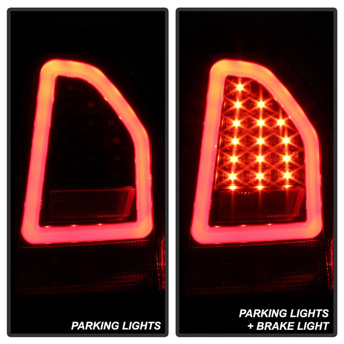 Version 2 Black LED Tail Lights <br>08-10 Chrysler 300