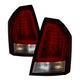 Version 2 Red Clear LED Tail Lights <br>08-10 Chrysler 300